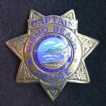 Pismo Beach Police Captain's Badge with custom seal worn by Ed Williams