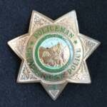 This depaartment is now Grover Beach Police. This badge is from the 1970's. Unique green enamel lettering.